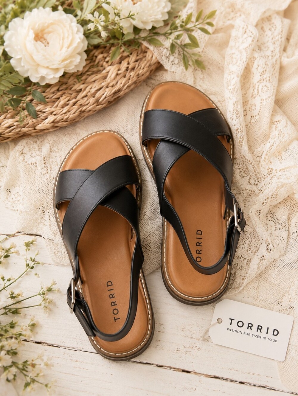 Torrid criss cross sandal